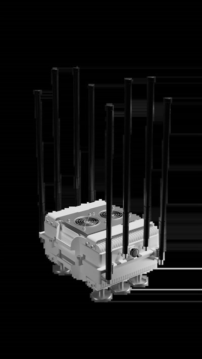 Romashka-8 Vehicle Mount Anti Drone Jammer 400W 8-Channel FPV Shield